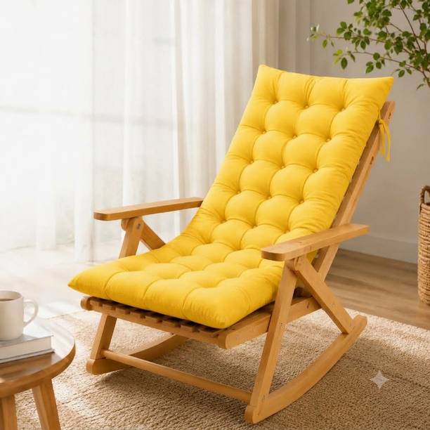 KYNE Cotton Chair Pad Pack of 1 Solid Soft Support Rocking Cushion Pad