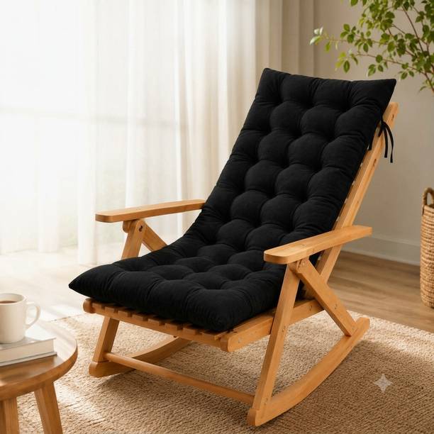 KYNE Cotton Chair Pad Pack of 1 Solid Soft Support Rocking Cushion Series