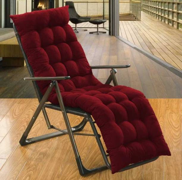 Zenvio Microfibre Chair Pad Pack of 1 Solid