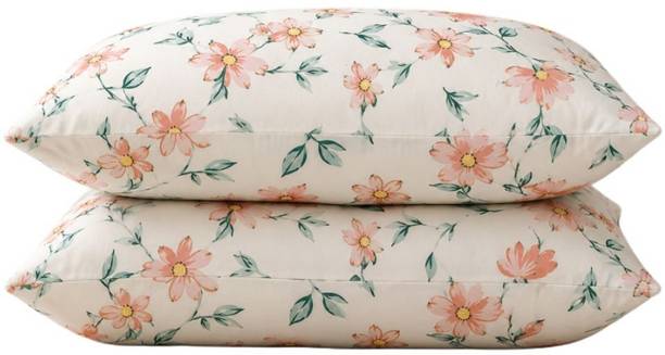 Sifflex Polyester Fibre Sleeping Pillow Pack of 2 Floral Luxury