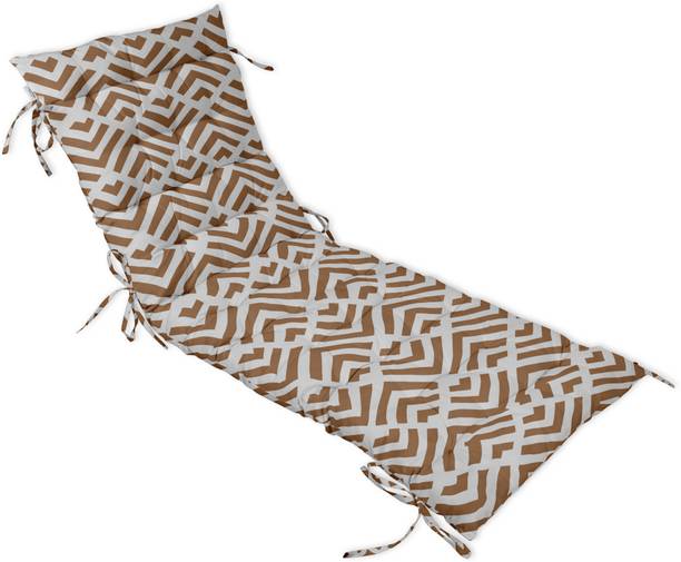 Vargottam Polyester Fibre Geometric Chair Pad Pack of 1