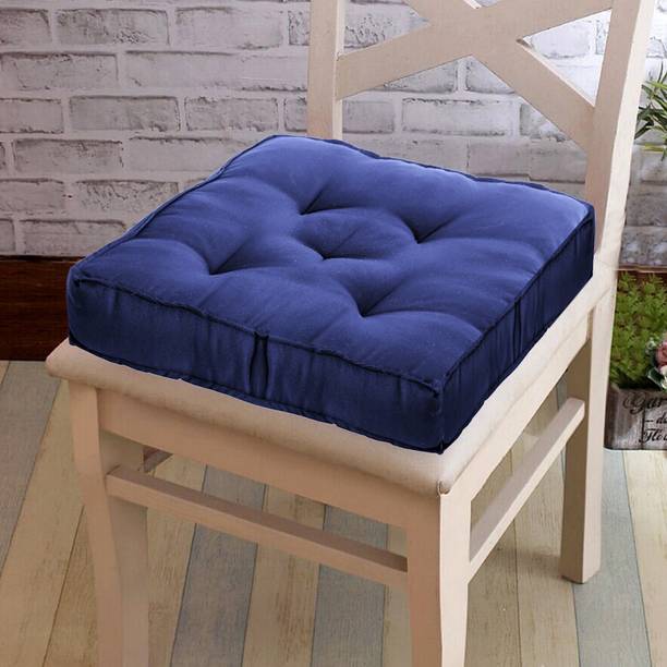 KUBER INDUSTRIES Microfibre Solid Chair Pad Pack of 1
