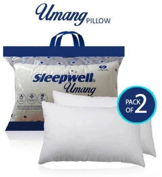 स्लीपवेल माइक्रोफाइबर ठोस सोने वाली तकिया 2 का पैक
