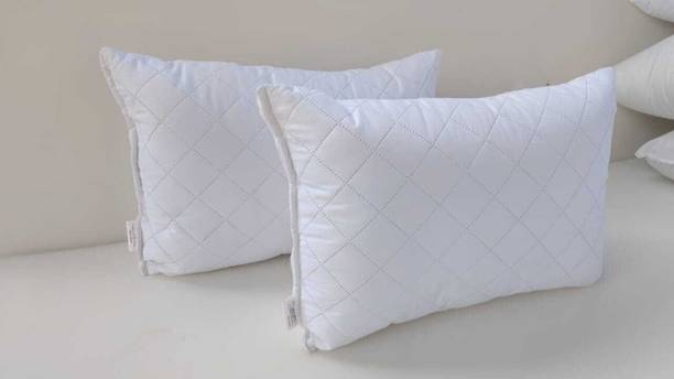 SLEEPY FEEL Microfibre Sleeping Pillow Pack of 2 Solid Soft Lightweight