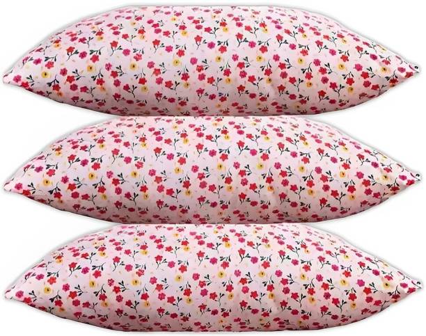 TWIROX Polyester Fibre Sleeping Pillow Pack of 3 Abstract, Floral LUXURY