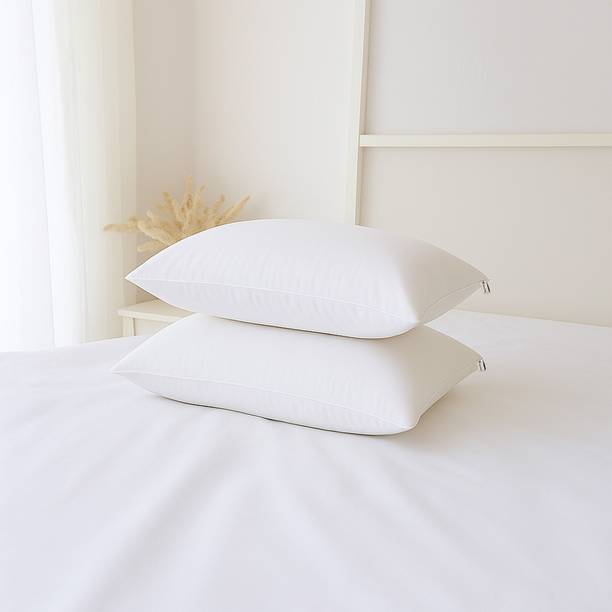 स्लीपवेल Umang माइक्रोफाइबर ठोस सोने वाली तकिया 2 का पैक