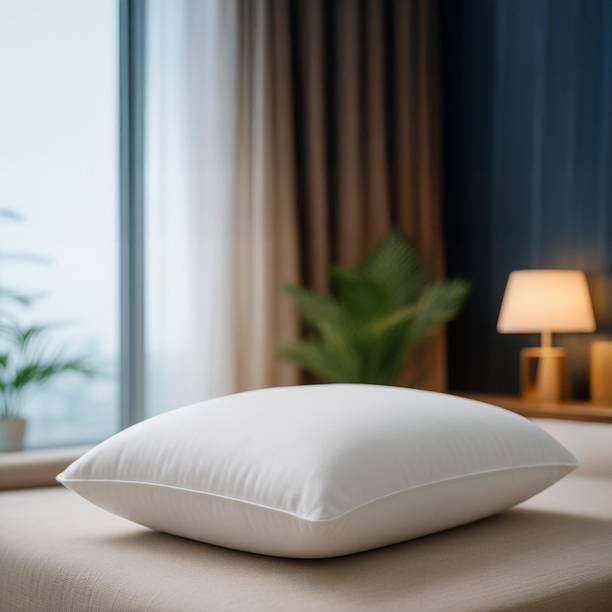 स्लीपवेल Huggs Classic Compact पॉलिएस्टर फ़ाइबर ठोस सोने वाली तकिया 1 का पैक