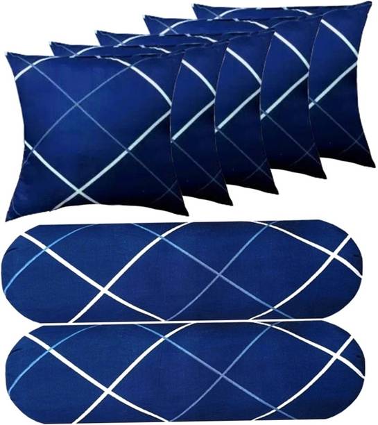 DONDA 5 Cushion 2 Bolster Microfibre Geometric Bolster Pack of 7