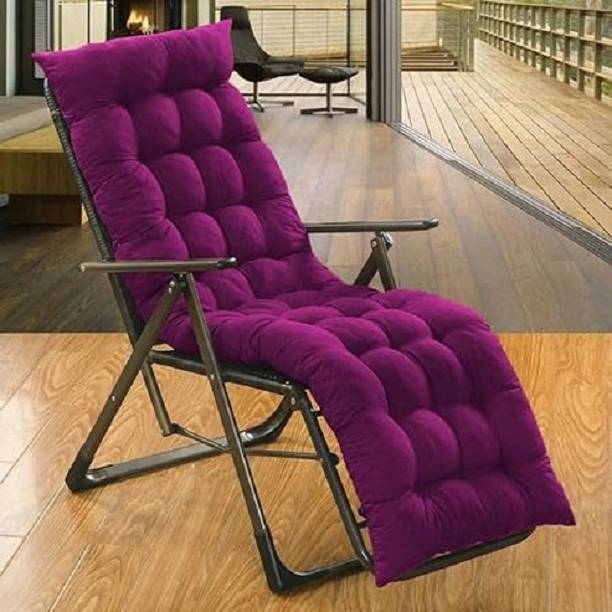 Fajal Cottan Udhyog Rocking Chairpad Cotton Solid Chair Pad Pack of 1