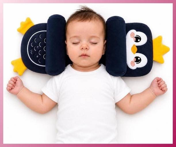 snugnibble Cotton Baby Pillow Pack of 1 Animals Penguin