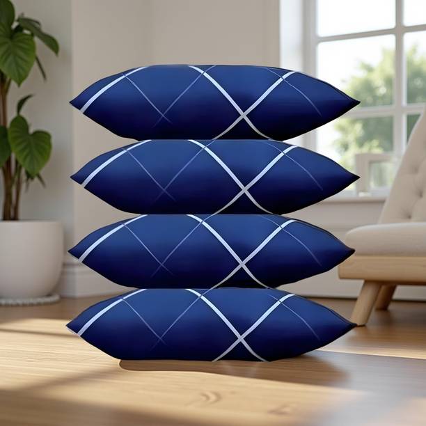 GAGO LUXURY Polyester Fibre Abstract Sleeping Pillow Pack of 4