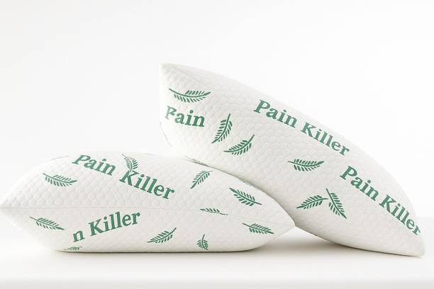 Pain killer ortho mattress Microfibre Sleeping Pillow Pack of 2 Solid Soft Pillows for Sleeping | Memory Foam Pillow Pack of 2 | Neck Pain Pillow