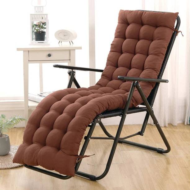 KUBER INDUSTRIES Microfibre Solid Chair Pad Pack of 1