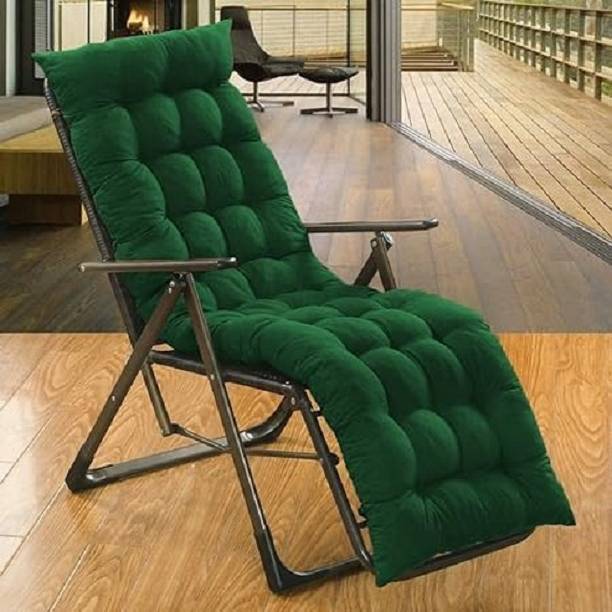 Fajal Cottan Udhyog Rocking Chairpad Cotton Solid Chair Pad Pack of 1