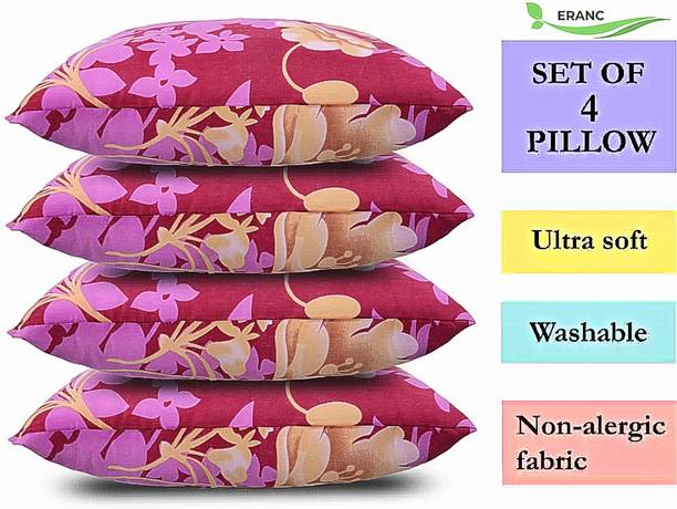 GOGA LUXURY Microfibre Abstract Sleeping Pillow Pack of 4