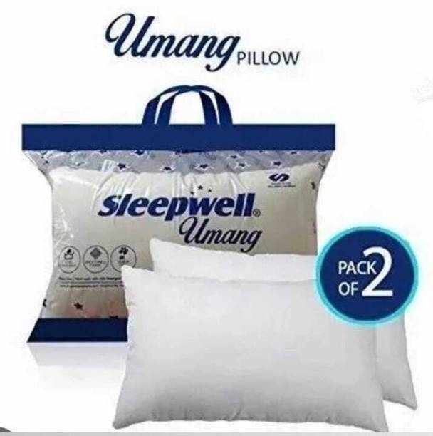 Sleepwell Pillow Set || Comfort And Support Pillow Microfibre Solid Sleeping Pillow Pack of 2