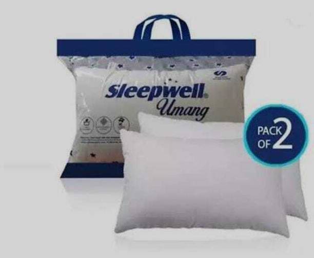 Sleepwell Pillow Set || Comfort And Support Pillow Microfibre Solid Sleeping Pillow Pack of 2