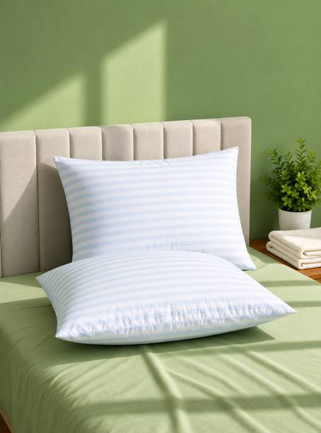 Sleep Service Polyester Fibre Sleeping Pillow Pack of 2 Stripes