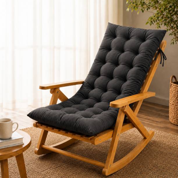 KYNE Cotton Chair Pad Pack of 1 Solid Soft Support Rocking Cushion Series