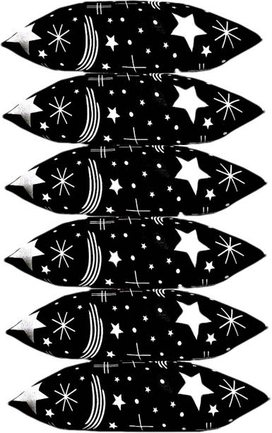 VILLAGERS Polyester Fibre Abstract Sleeping Pillow Pack of 6