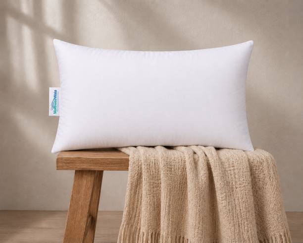 MATTRESSWALA Polyester Fibre Sleeping Pillow Pack of 1 Solid Neend Pro Fibre Pillow
