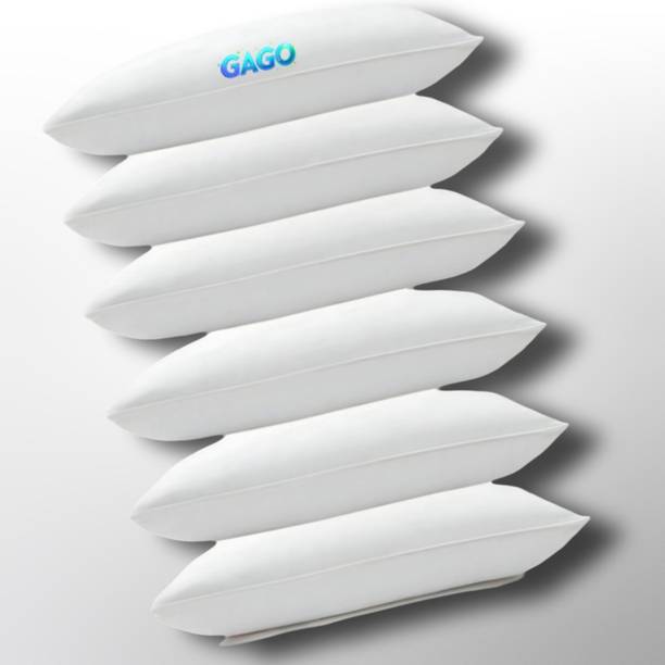 GAGO Cotton Sleeping Pillow Pack of 6 Solid Luxury