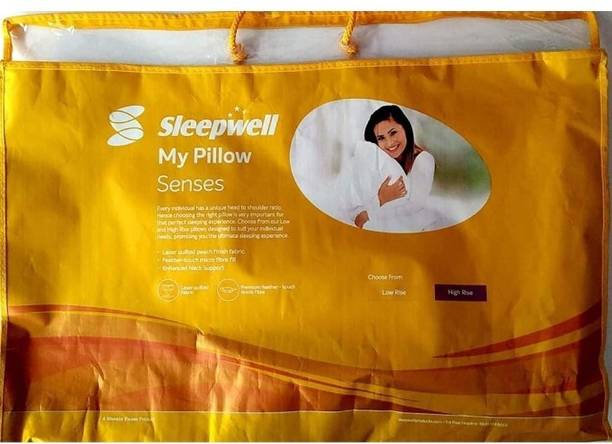 Sleepwell Polyester Fibre Sleeping Pillow Pack of 1 Solid Pillow