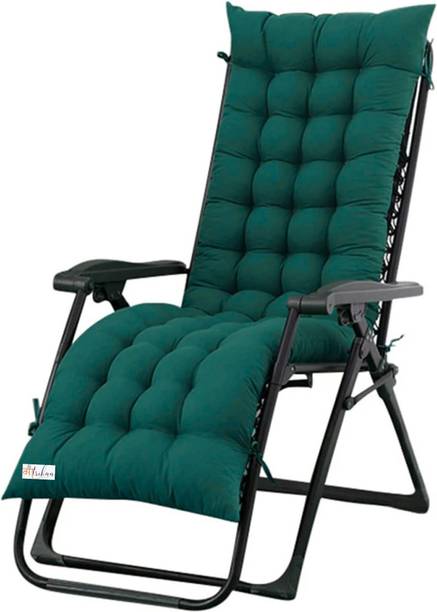 maatrikaa Polyester Fibre Chair Pad Pack of 1 Solid Multipurpose Long Chair Cushion for Rocking Chair, Office, Home & Indoor/Outdoor