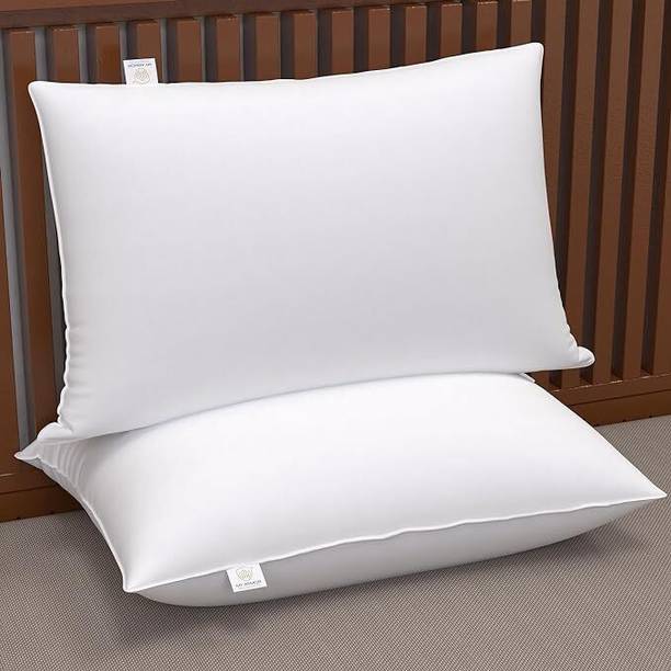 MY ARMOR Height Adjustable Microfibre Solid Sleeping Pillow Pack of 2