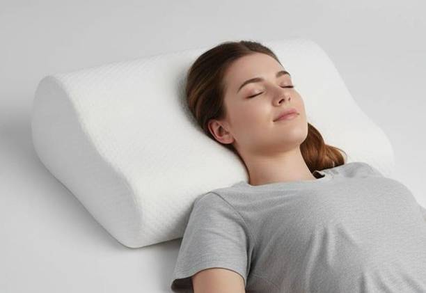 Treasure Memory Foam Orthopaedic Pillow Pack of 1 Solid