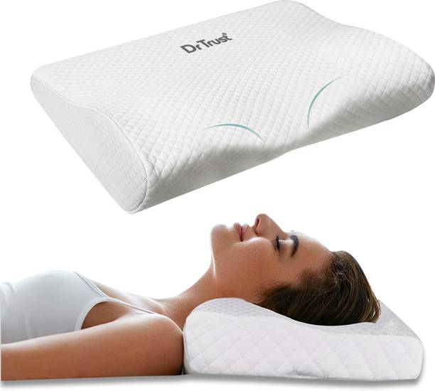 Dr Trust USA 347 Orthopaedic Contoured Memory Foam Pillow for Neck Pain Spondylitis Cervical Pillow