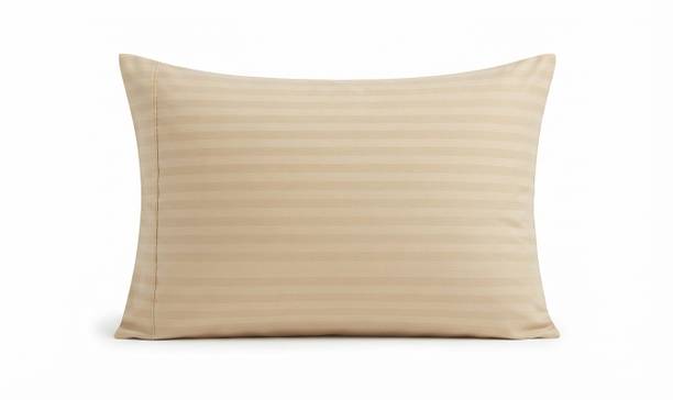 YandAM Cotton Sleeping Pillow Pack of 1 Stripes Decorative Rectangular Soft Filled Pillow for Living Room