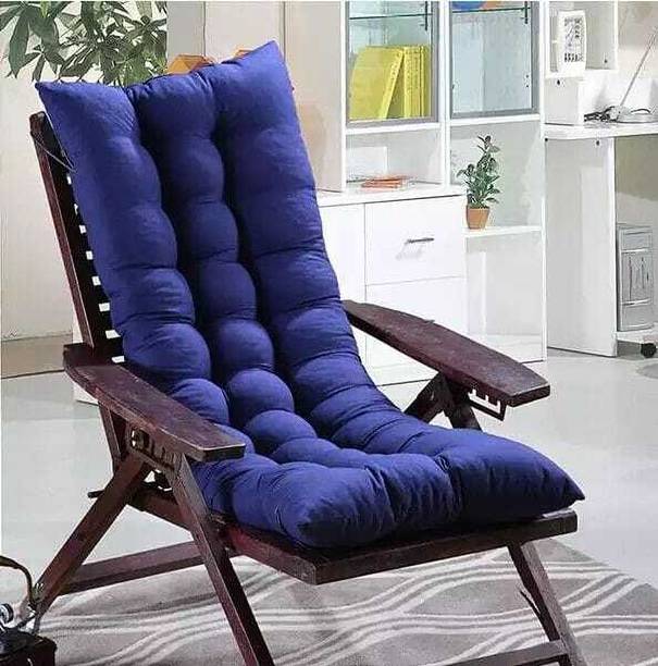 NAGINAS Cotton Chair Pad Pack of 1 Solid