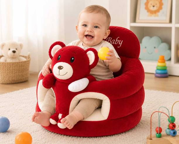 VEERA HOMES Kids Chair for seating Fabric Sofa