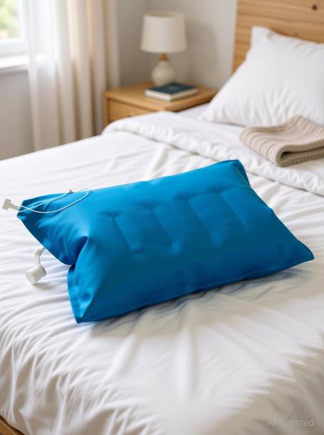 DUCKBACK Air Sleeping Pillow Pack of 1 Solid Pillow (Blue & Green)