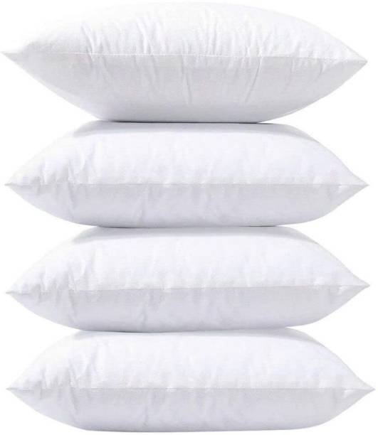 RECRON CERTIFIED Microfibre Solid Sleeping Pillow Pack of 4