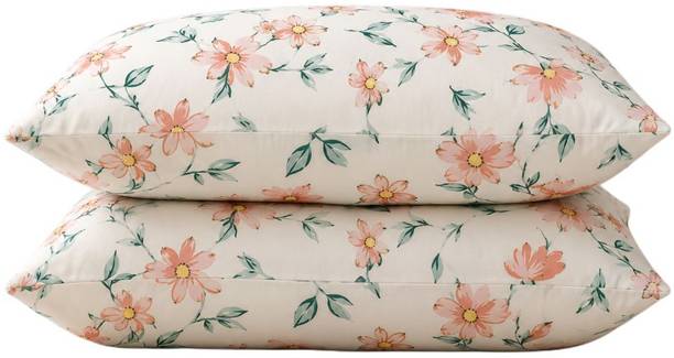 Sifflex Polyester Fibre Sleeping Pillow Pack of 2 Floral Luxury