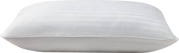 Sleepwell Polyester Fibre Sleeping Pillow Pack of 1 Stripes Lightweight & Vacuum, Medium Soft, 27 x 17 Inches |