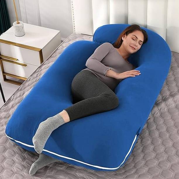 Crafty Fox Microfibre, Polyester Fibre Pregnancy Pillow Pack of 1 Solid