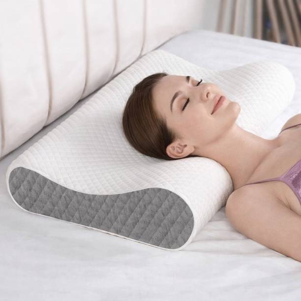 VRTREND Memory Foam Orthopaedic Pillow Pack of 1 Solid Fruitful Memory Foam Pillow, Stomached, Anti-Snoring