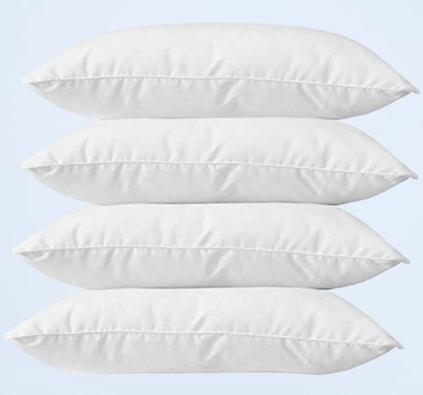 STOMIA Pack Of 4 pillows Polyester Fibre Solid Sleeping Pillow Pack of 4