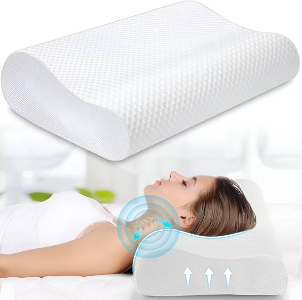 जीके-जेएलपीवी Cervical Contour Memory Foam Pillow + Anti-Snoring + Stomached + Side Sleepers मेमोरी फोम जियोमेट्रिक ऑर्थोपैडिक पिलो 1 का पैक