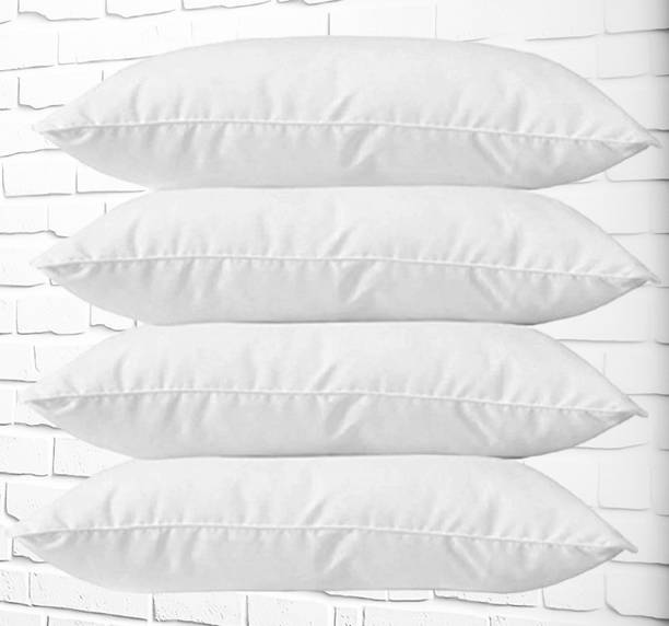 STOMIA Pack Of 4 pillows Polyester Fibre Solid Sleeping Pillow Pack of 4