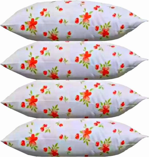 GOGA LUXURY Cotton Solid Sleeping Pillow Pack of 4