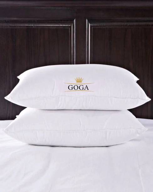 GOGA LUXURY Cotton Solid Sleeping Pillow Pack of 2