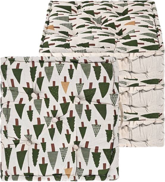 KUBER INDUSTRIES Microfibre Abstract Chair Pad Pack of 4