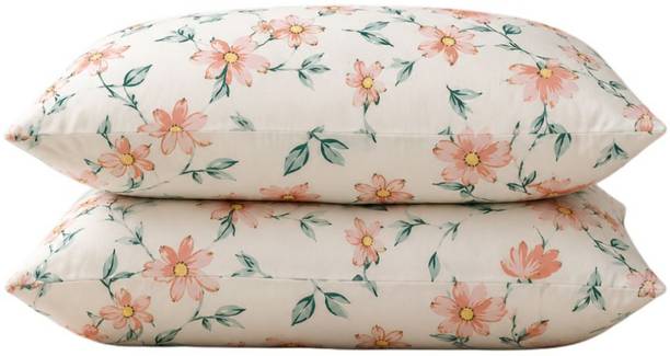 Sifflex Polyester Fibre Sleeping Pillow Pack of 2 Floral Luxury