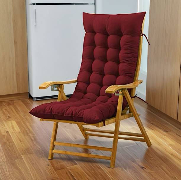 SOFT SNOOZE Microfibre Chair Pad Pack of 1 Solid Soft Luxury