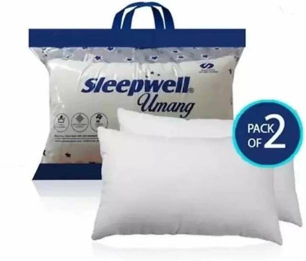 Sleepwell Microfibre Solid Sleeping Pillow Pack of 1