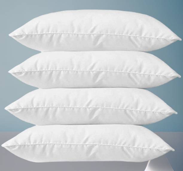 STOMIA Pack Of 4 pillows Polyester Fibre Solid Sleeping Pillow Pack of 4